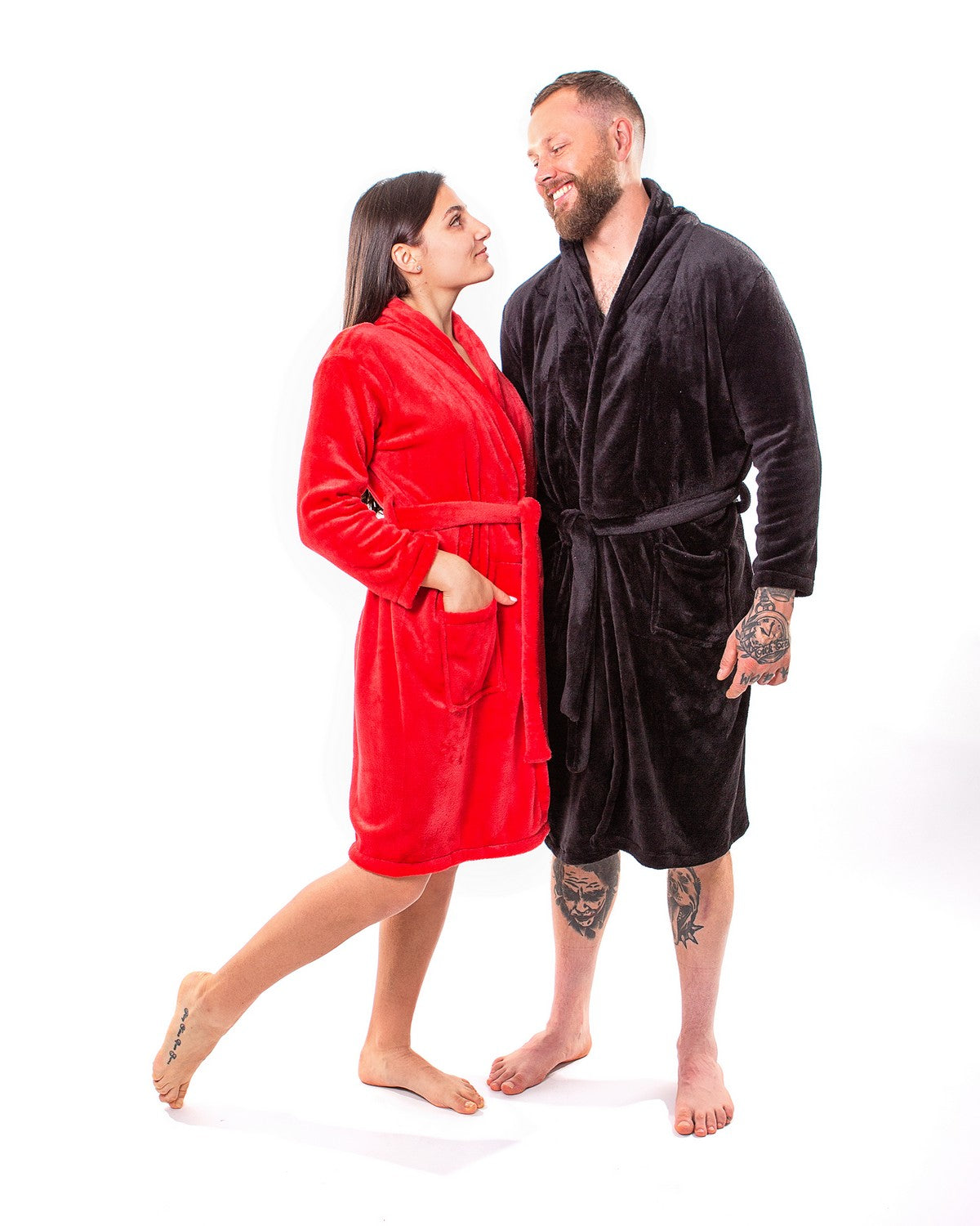 Men’s Custom Cozy Terry Bathrobe - men’s robes