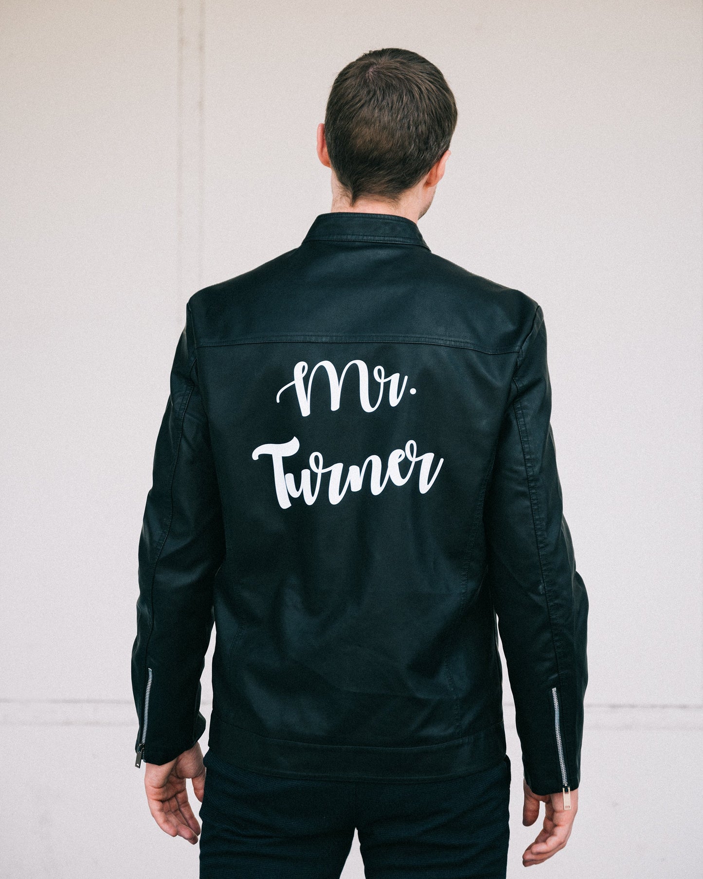 Men’s Custom Faux Leather Jacket - men’s jacket