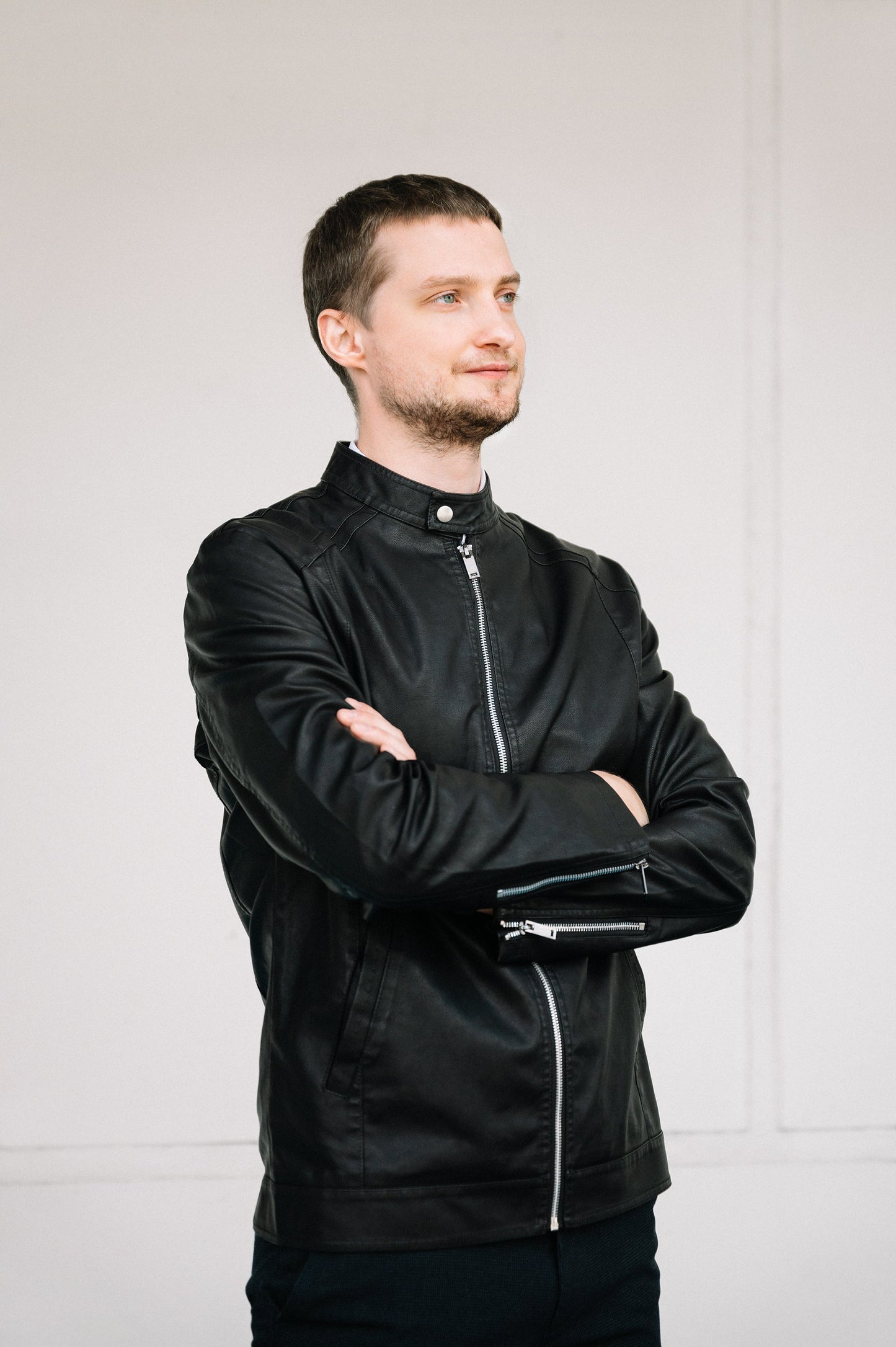 Men’s Custom Faux Leather Jacket - men’s jacket