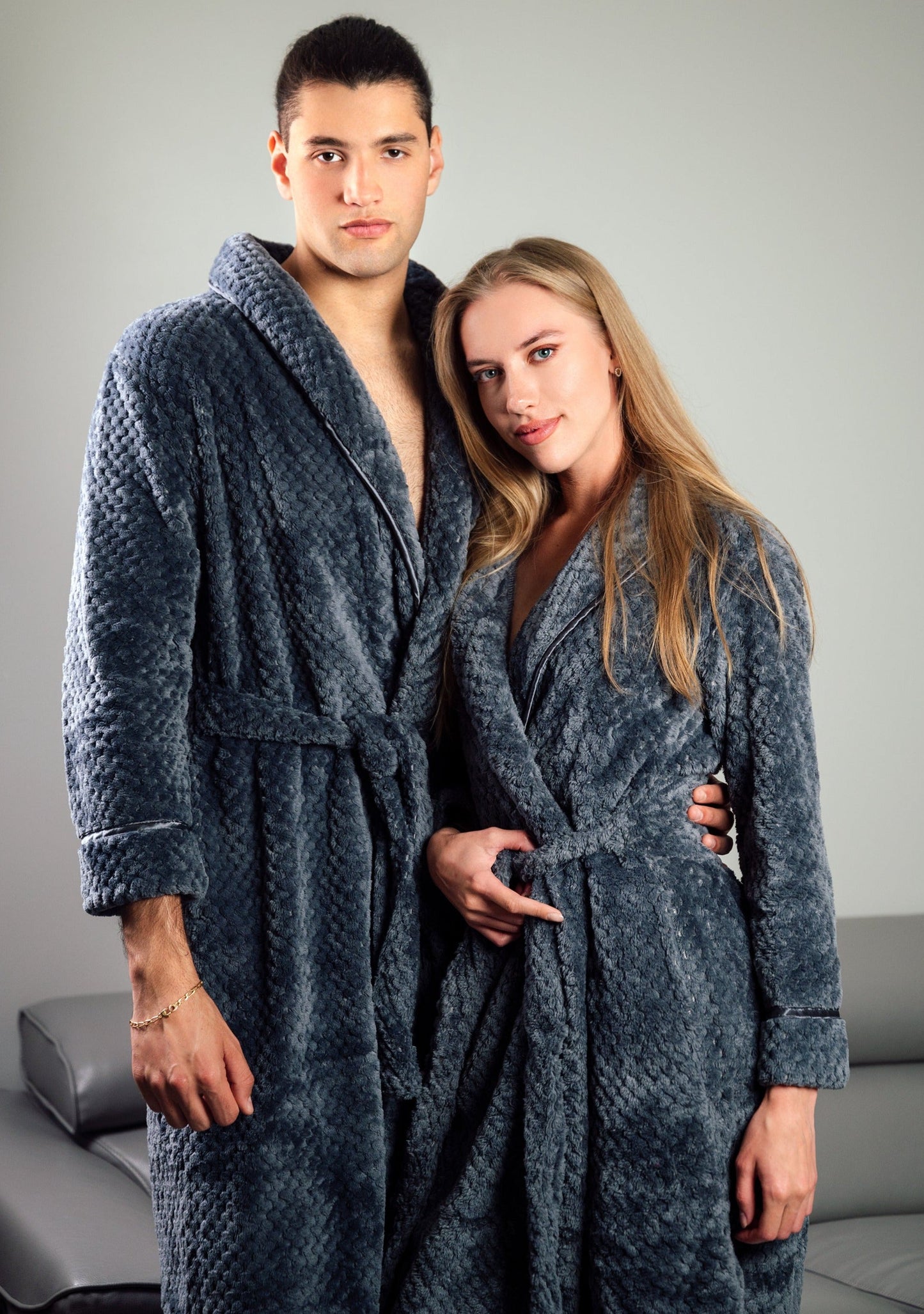 Men’s Custom Long Bathrobe Style 1 - men’s robes