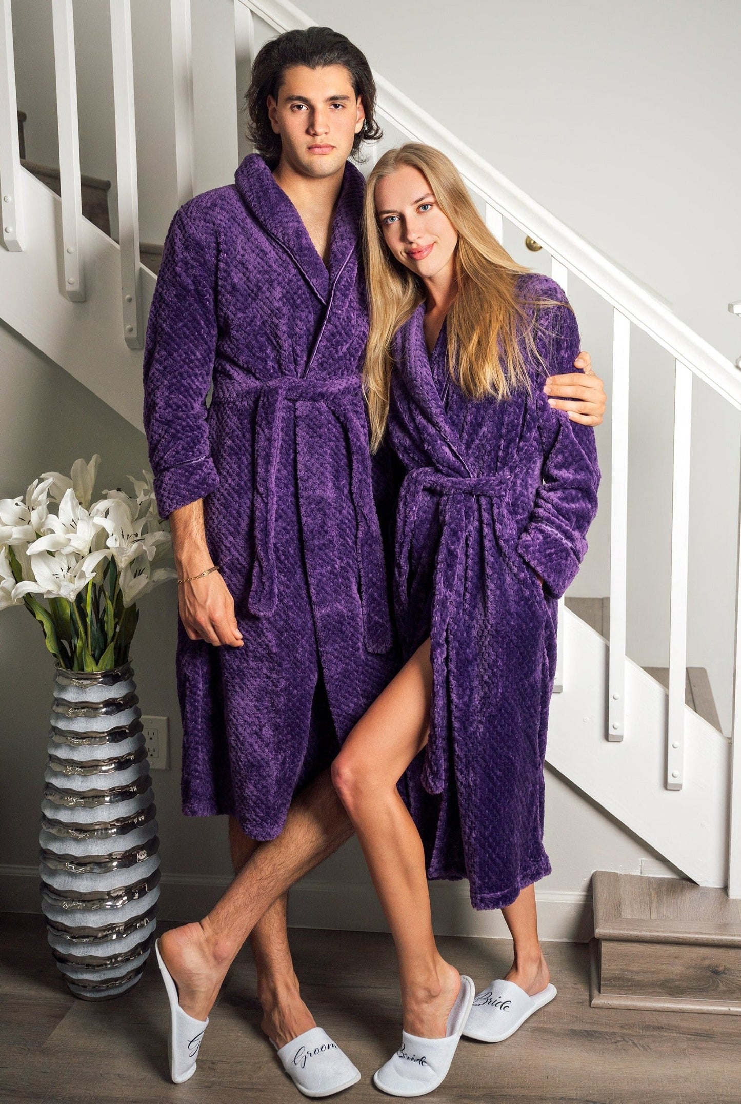 Men’s Custom Long Bathrobe Style 1 - men’s robes