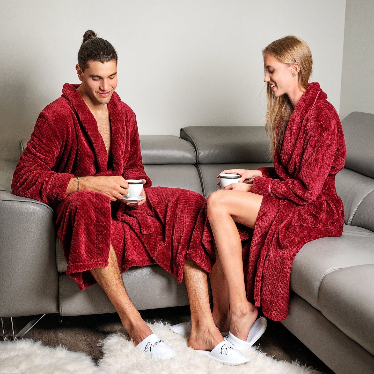 Men’s Custom Long Bathrobe Style 1 - men’s robes