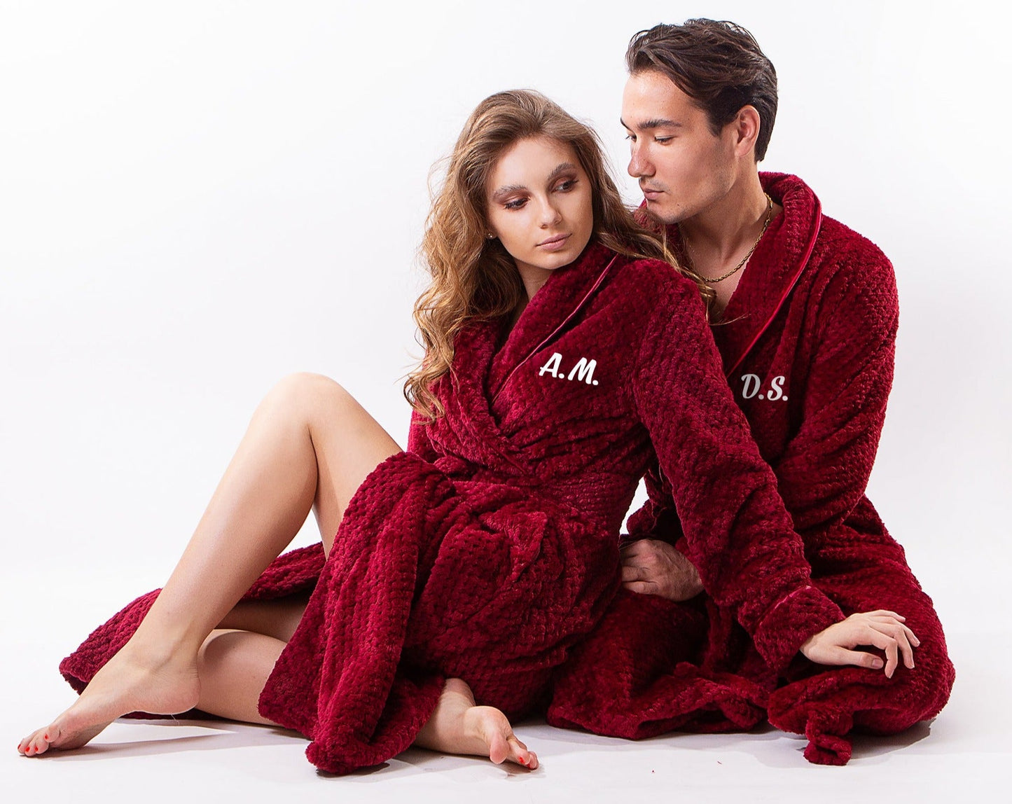 Men’s Custom Long Bathrobe Style 1 - men’s robes