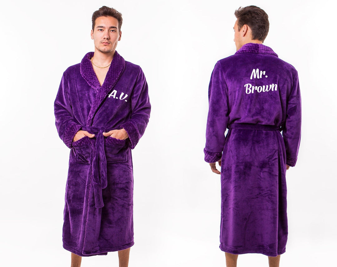 Men’s Custom Long Bathrobe Style 2 - men’s robes