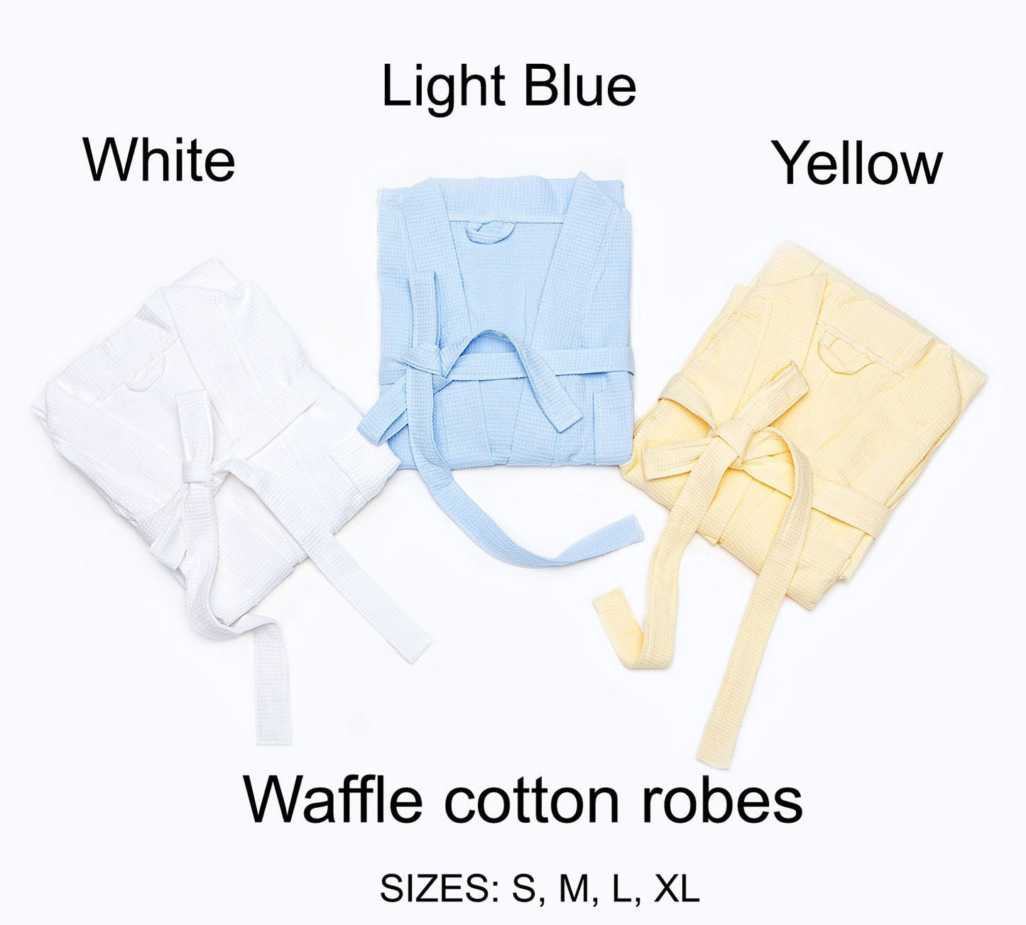 Men’s Custom Long Cotton Waffle Robe - men’s robes