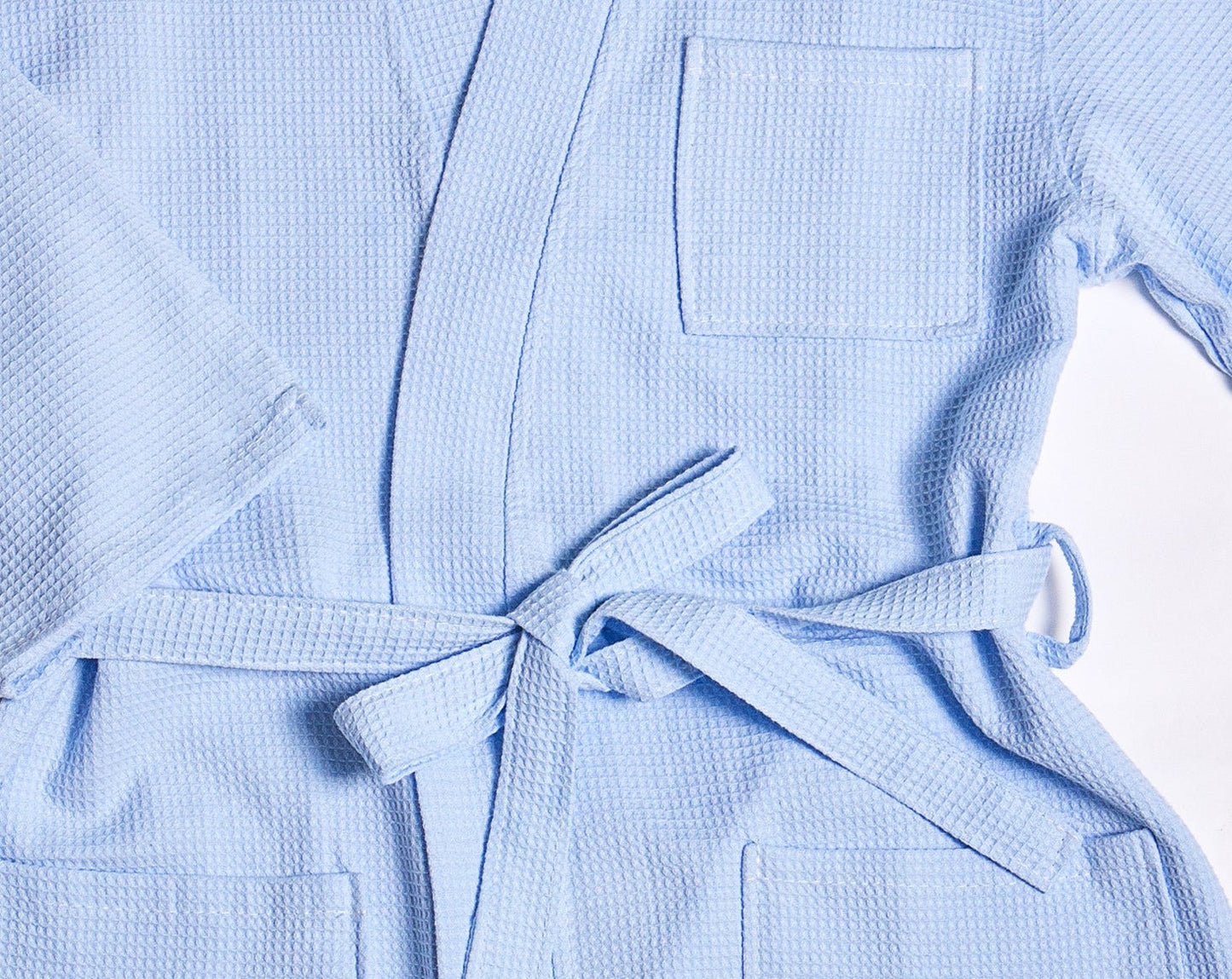 Men’s Custom Long Cotton Waffle Robe - men’s robes