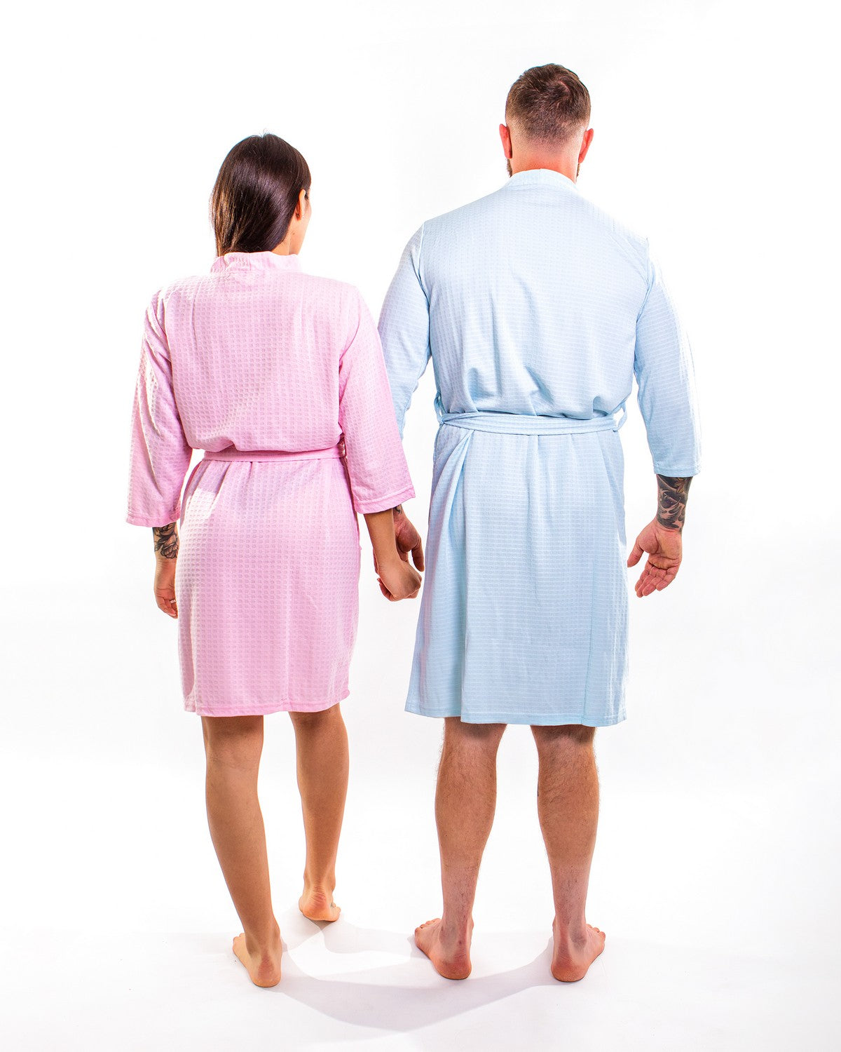 Men’s Waffle Knit Customized Robes - men’s robes