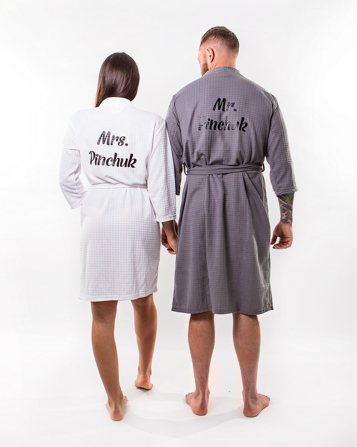 Men’s Waffle Knit Customized Robes - men’s robes