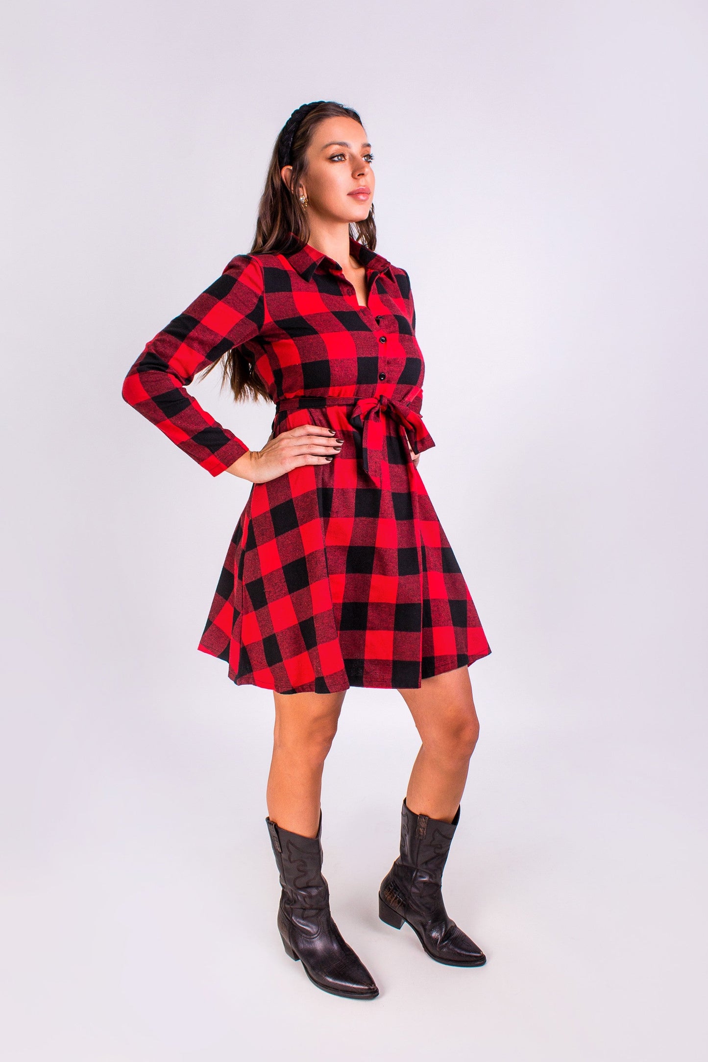 Mommy and me Buffalo Plaid Matching Christmas Dresses - Kids