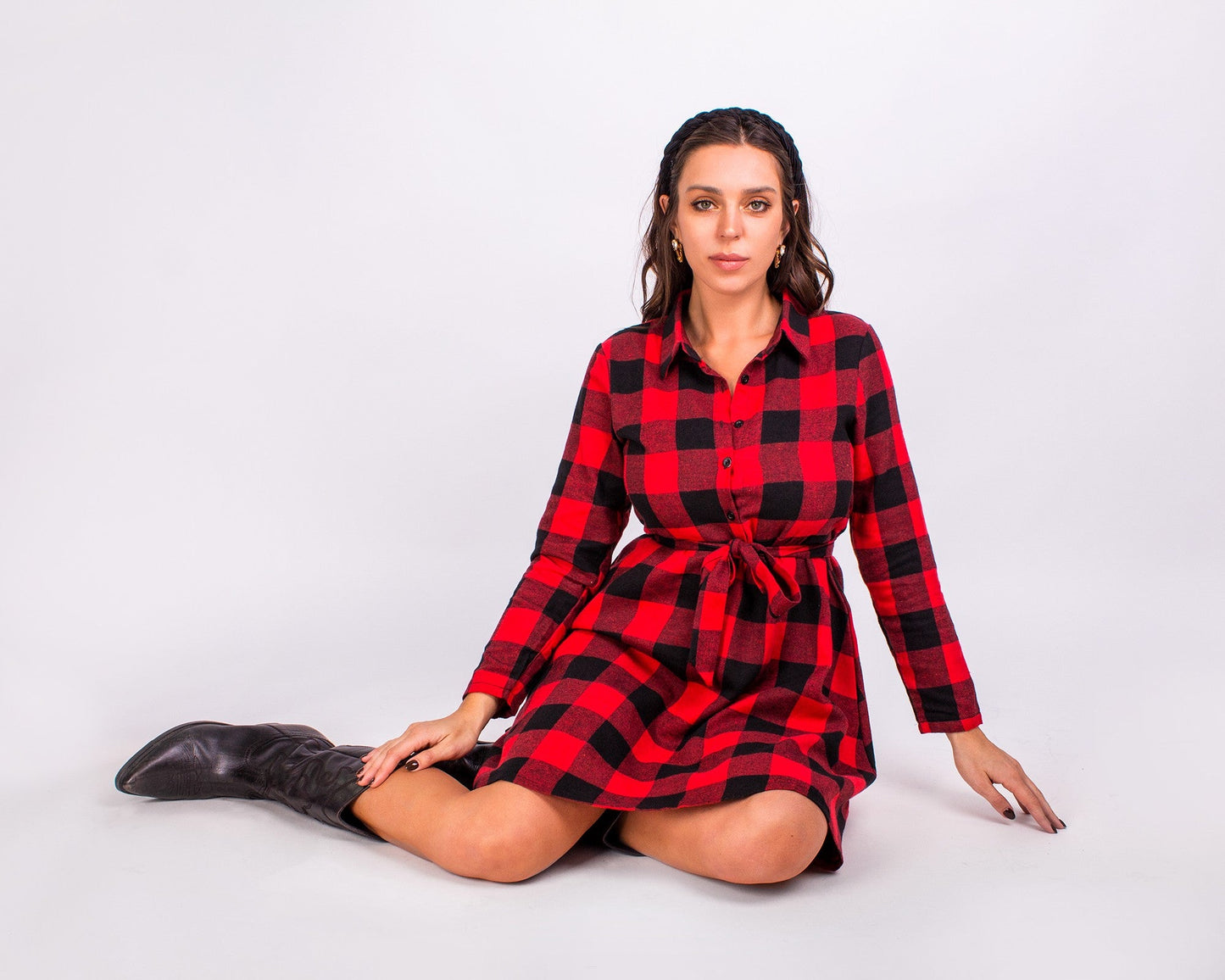 Mommy and me Buffalo Plaid Matching Christmas Dresses - Kids