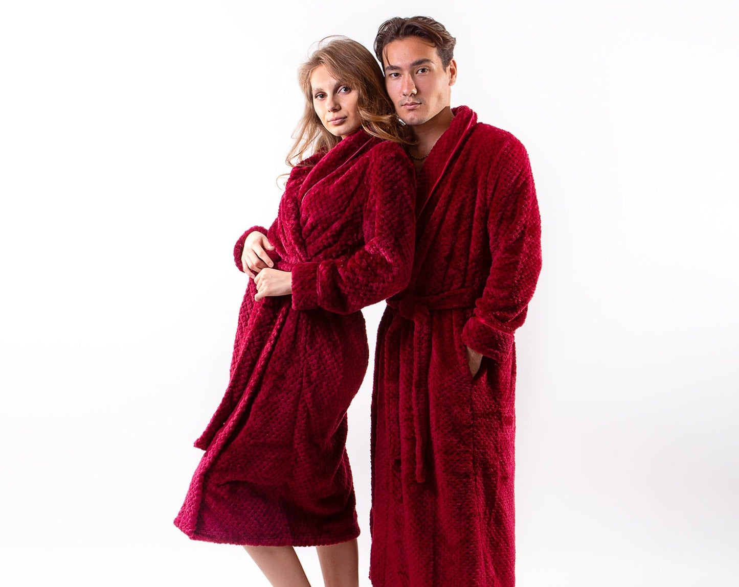 Couple Custom Long Bathrobes - custom bathrobes