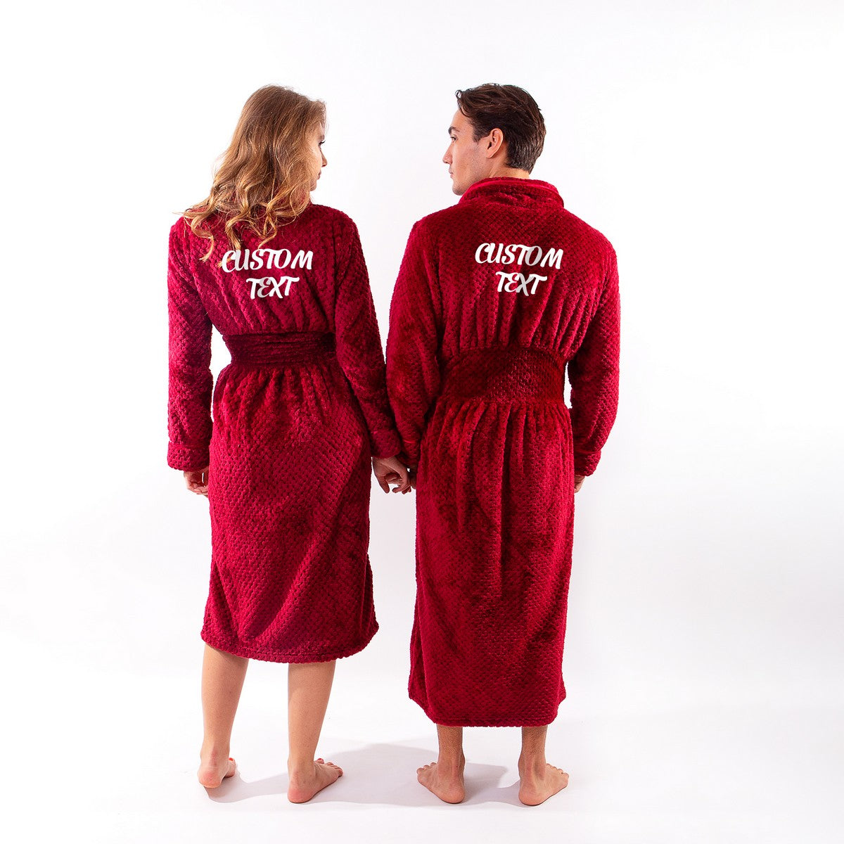 Mr and Mrs Couple Custom Long Bathrobes style1 - couple
