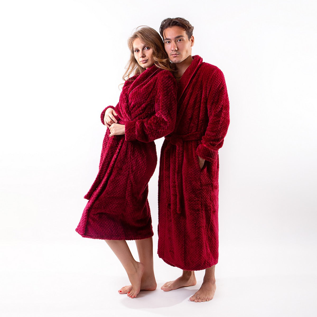 Mr and Mrs Couple Custom Long Bathrobes style1 - couple