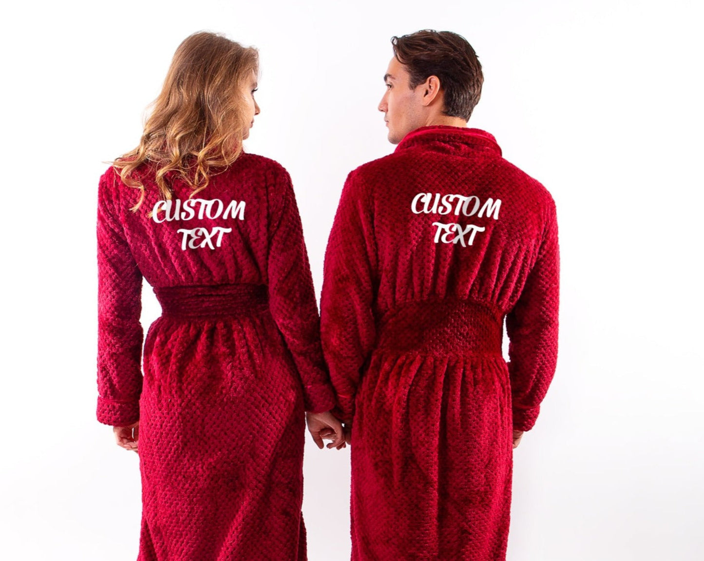 Couple Custom Long Bathrobes - custom bathrobes