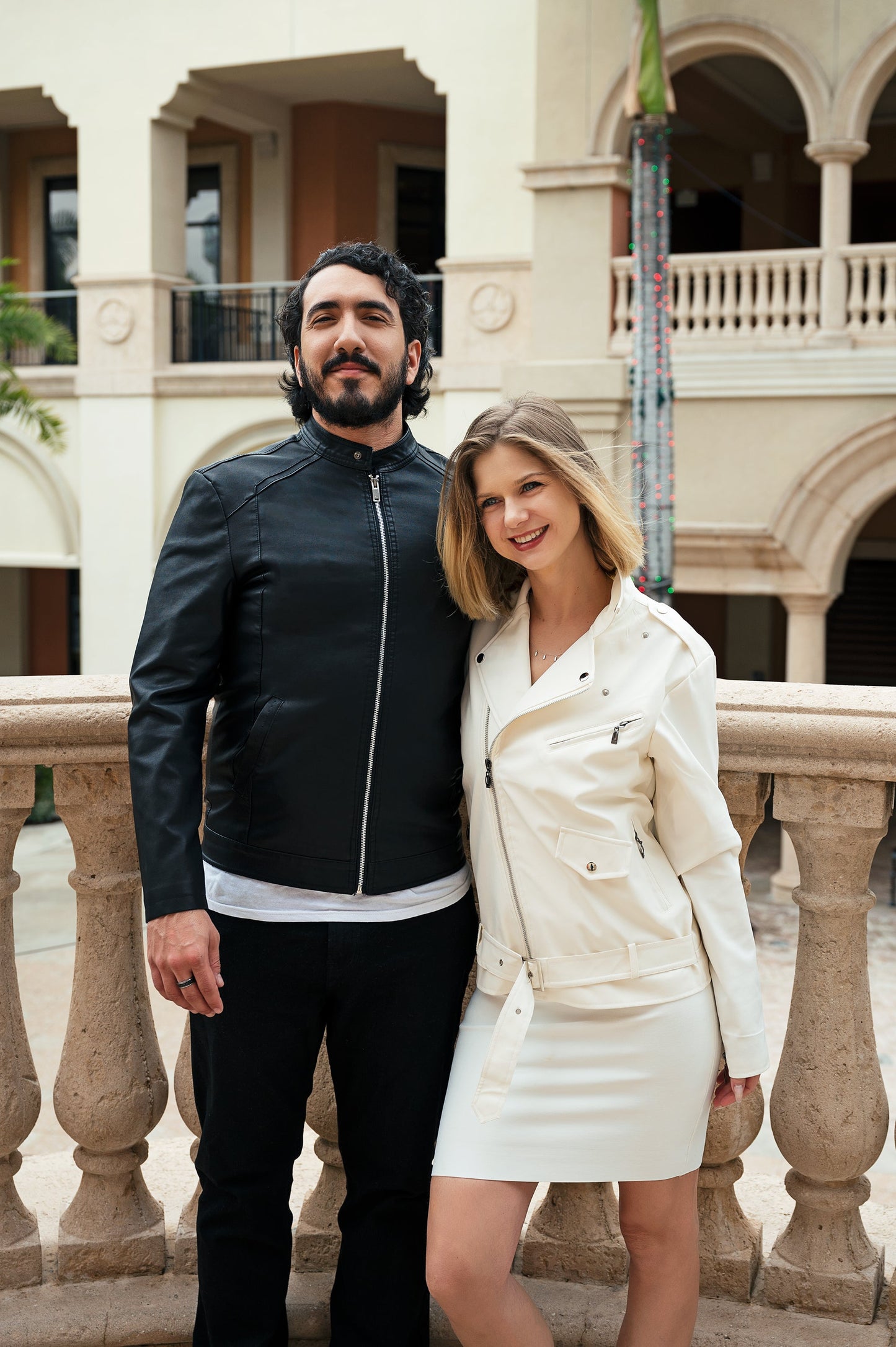 Mr and Mrs Custom Faux Leather Wedding Jackets - hello honey