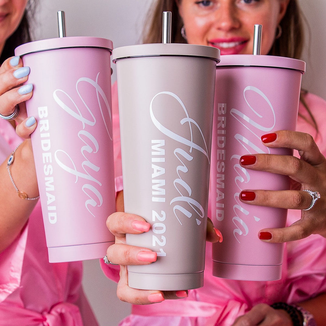 Personalized Party Metallic Tumblers 24 oz - Tumblers