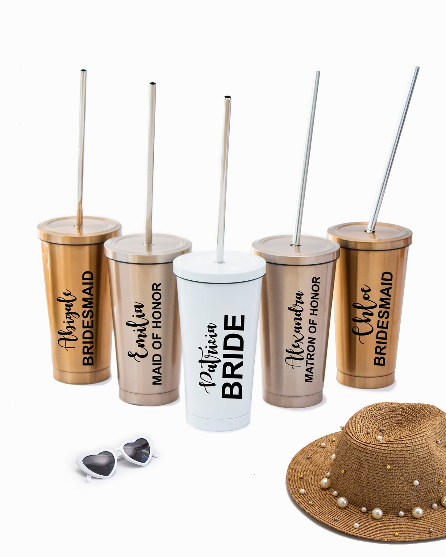 Personalized Party Metallic Tumblers 24 oz - Tumblers