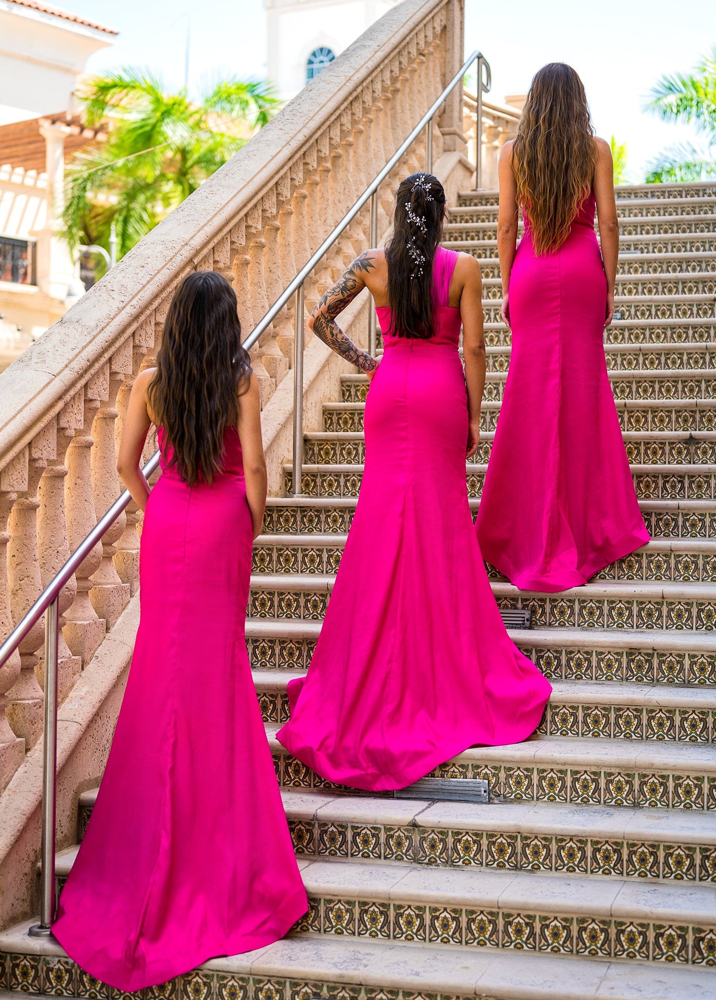 One Shoulder Mermaid Bridesmaid Dress