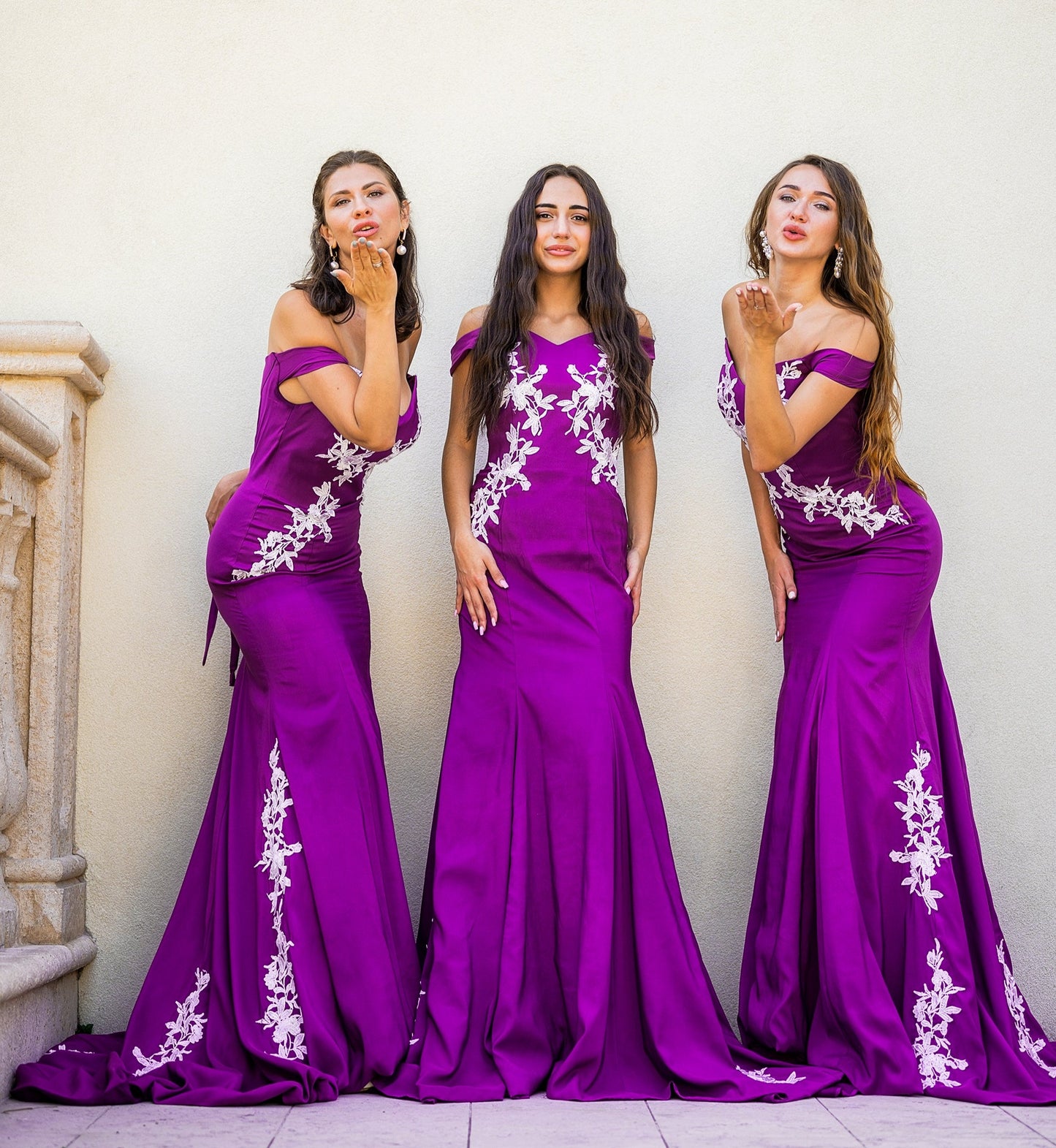 Mermaid Lace Maxi Bridesmaid Dress