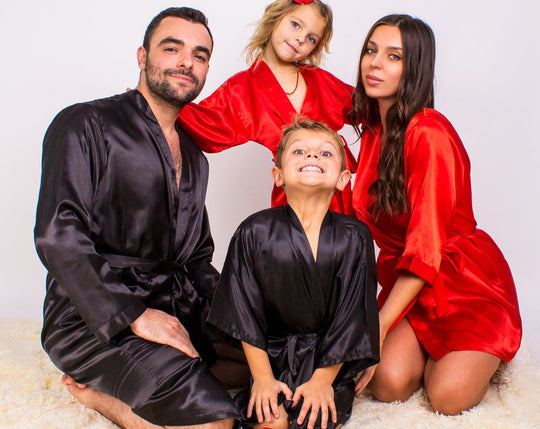 Family Matching Personalized Satin Robes