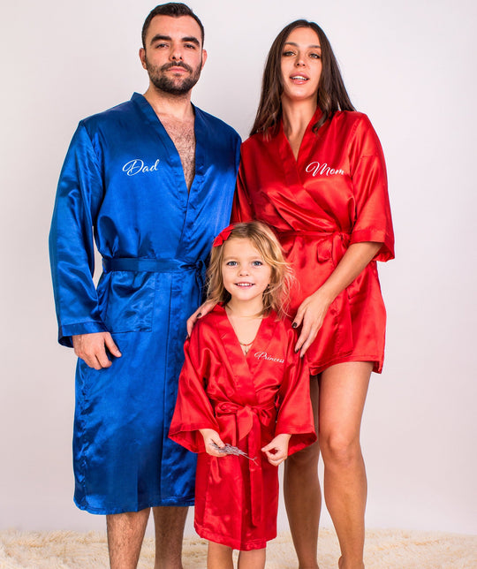 Family Matching Personalized Satin Robes