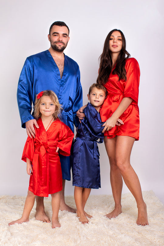 Family Matching Personalized Satin Robes
