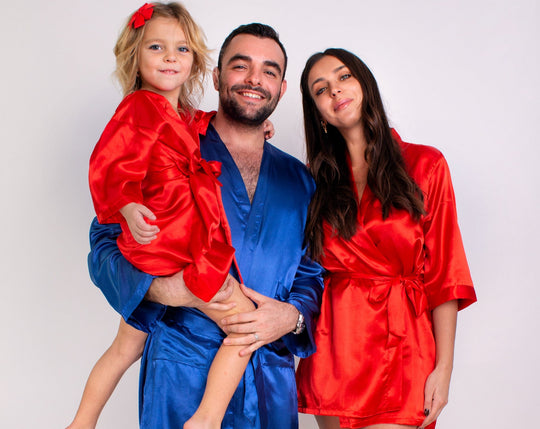 Family Matching Personalized Satin Robes