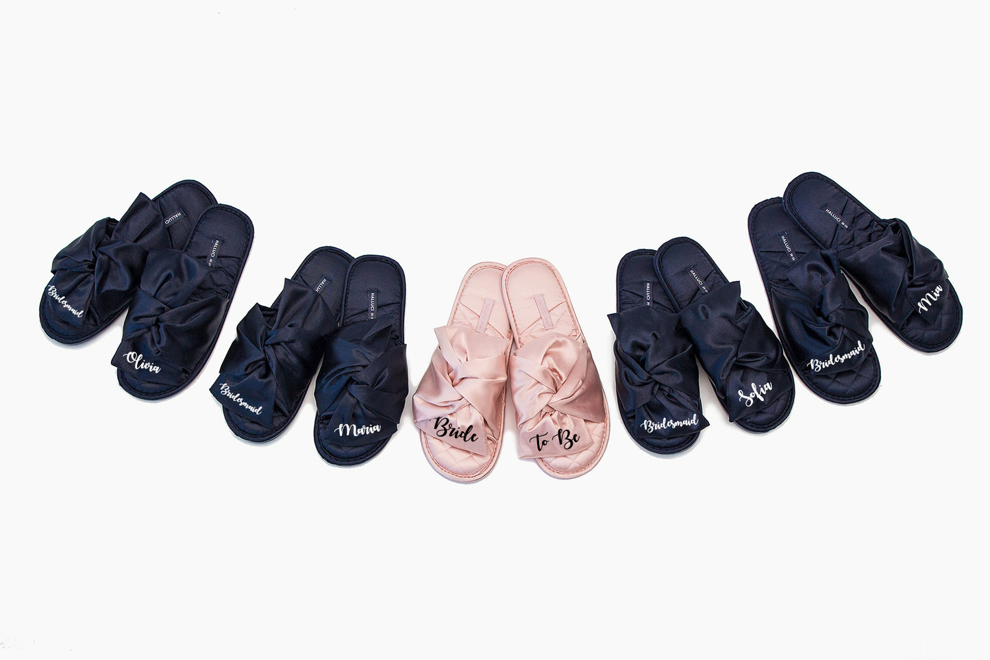 Custom Satin Slippers