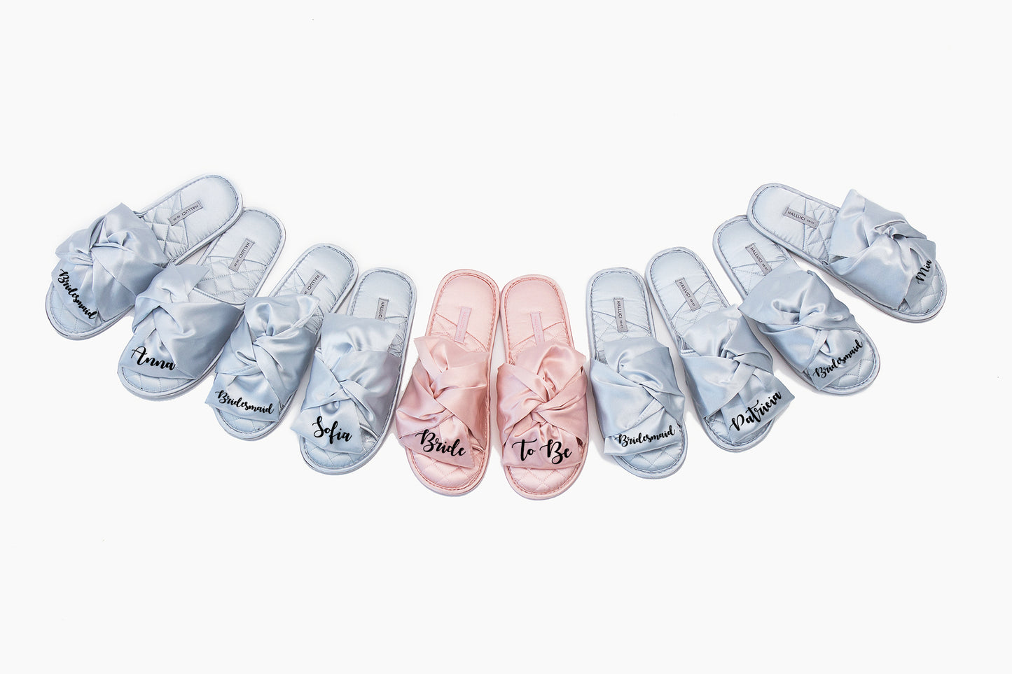 Custom Satin Slippers