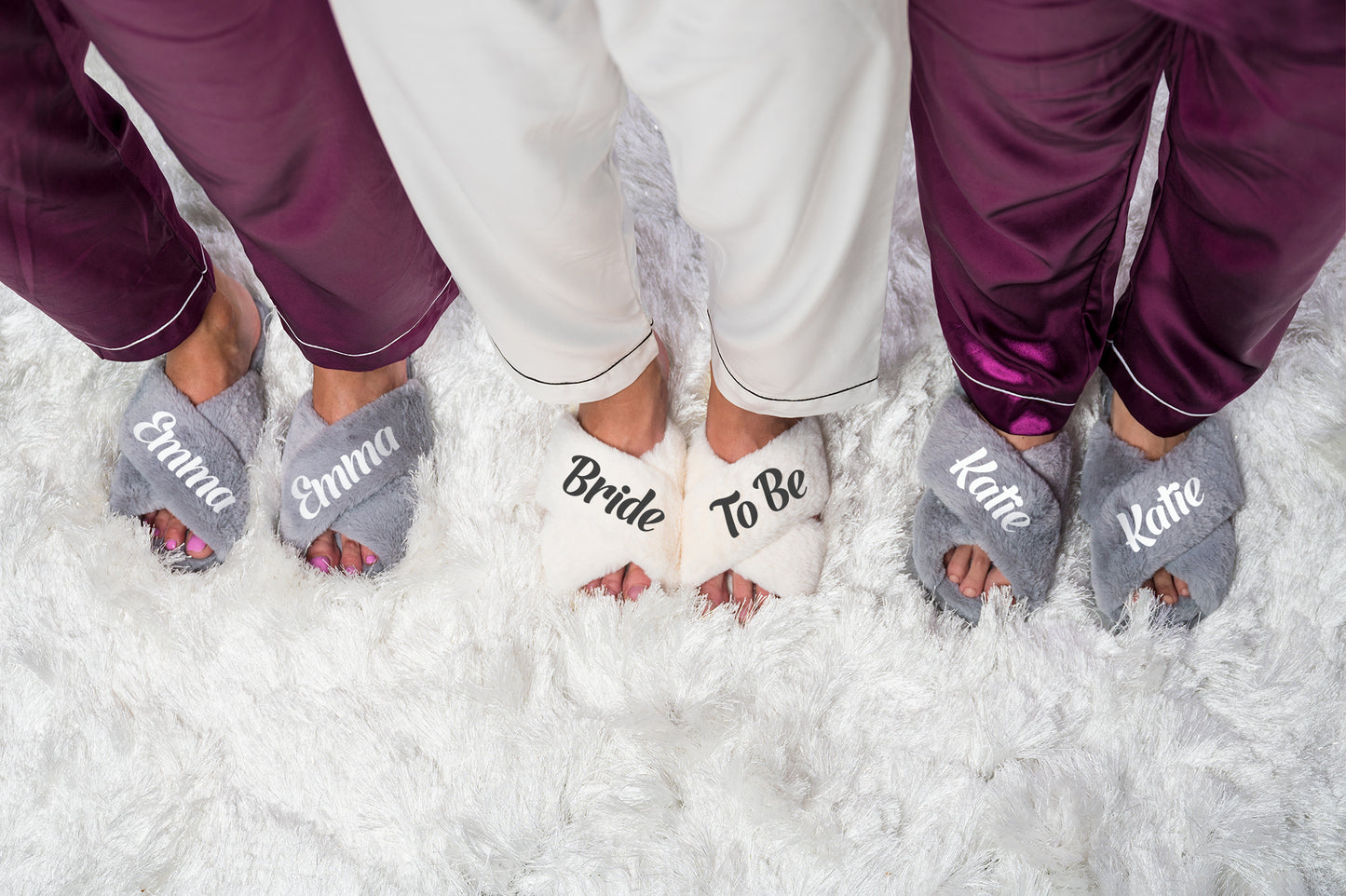 Custom Fluffy Cross Slippers style 1