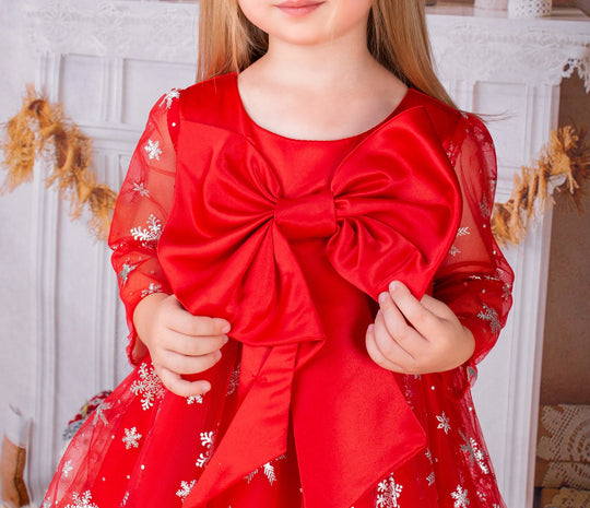 Christmas Snowflakes Tutu Dress Toddler Girl