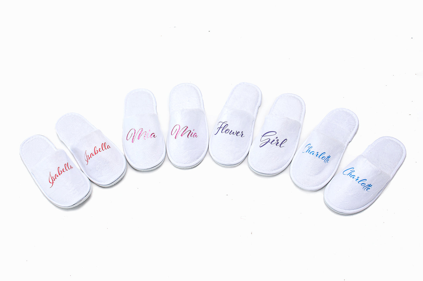 Bridesmaids Custom Closed Toe Slippers style1