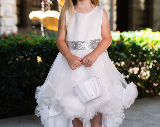 SAMPLE SALE! Flower Girls Short Sequin Dress