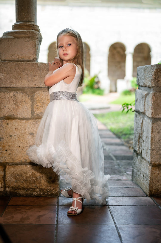 SAMPLE SALE! Flower Girls Short Sequin Dress