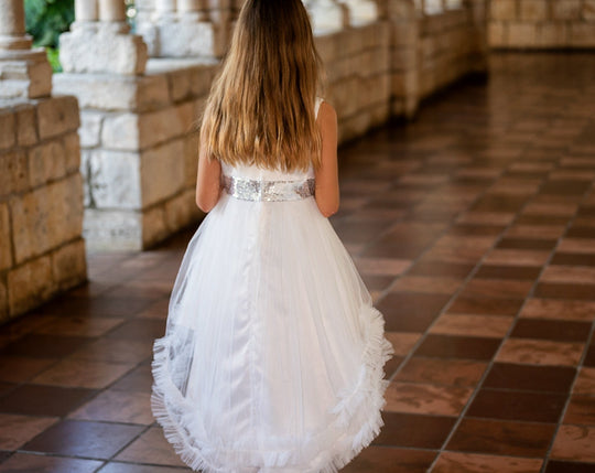 Flower Girls Short Sequin Dress Birthday Princess