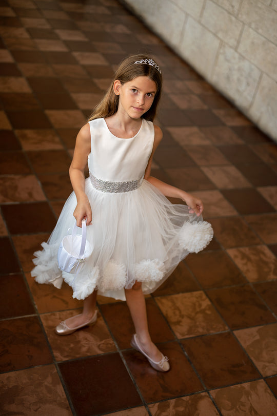 SAMPLE SALE! Flower Girls Short Sequin Dress