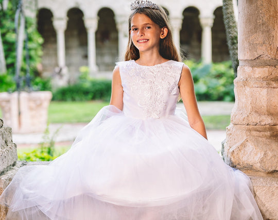 SAMPLE SALE! Flower Girls Lace Dresses A Line With Buttons