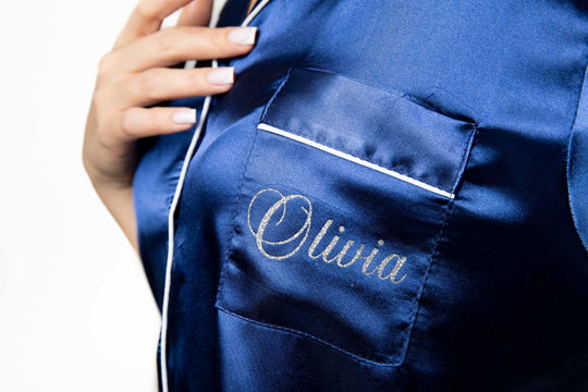 Miss Quince Custom Satin Pajama – Personalized Quinceañera Getting Ready Outfit