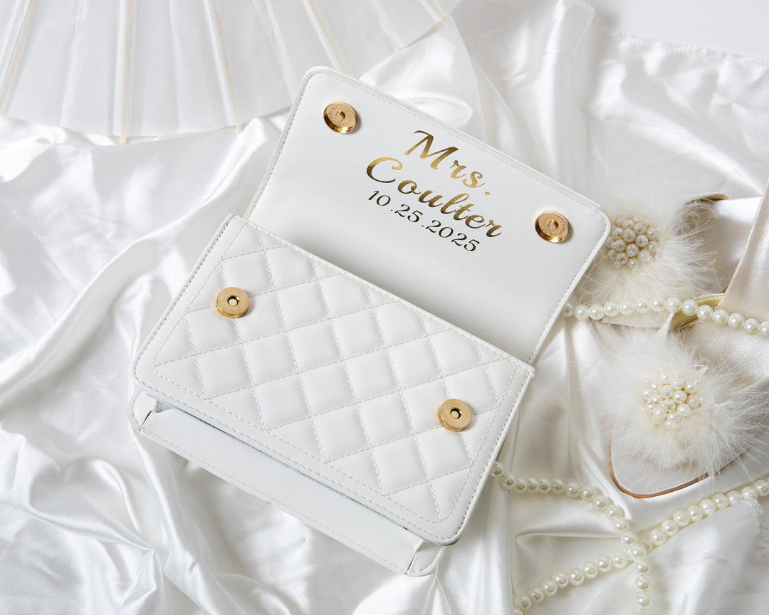 Mrs Bridal Custom Purse Personalized
