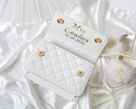 Mrs Bridal Custom Purse Personalized