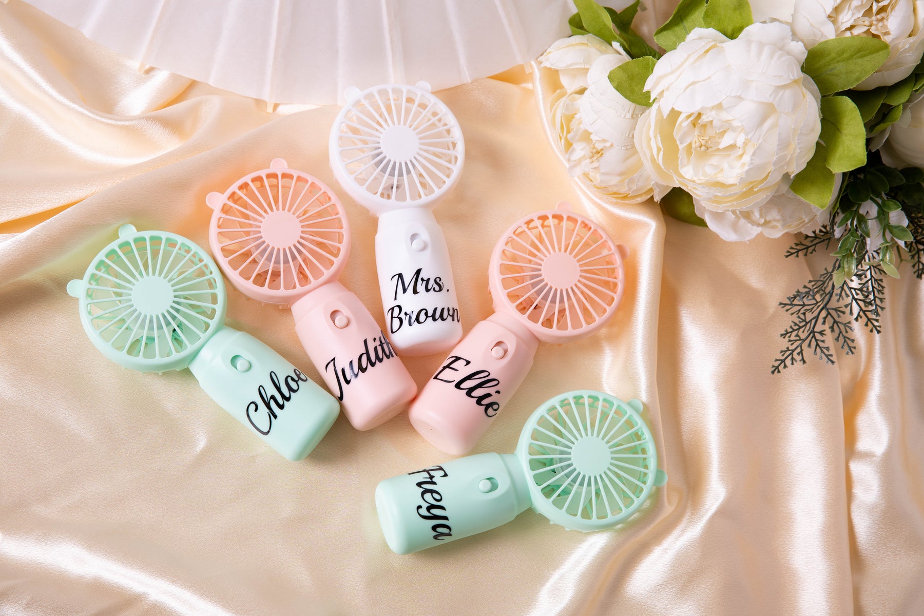 Mini Fan Merch Personalized Mini Handheld Fans – Sunny Boutique Miami