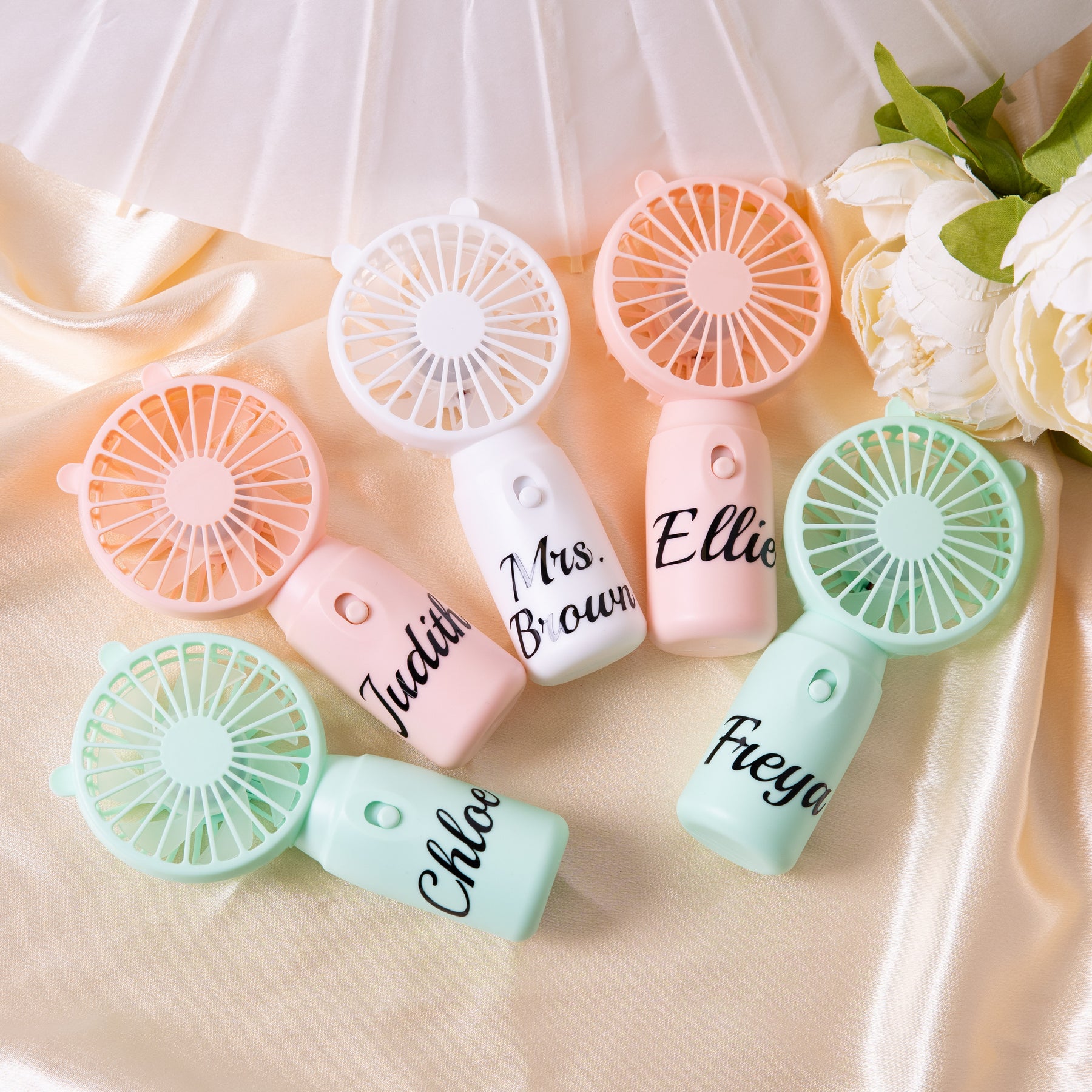 Mini Fan Merch Personalized Mini Handheld Fans – Sunny Boutique Miami
