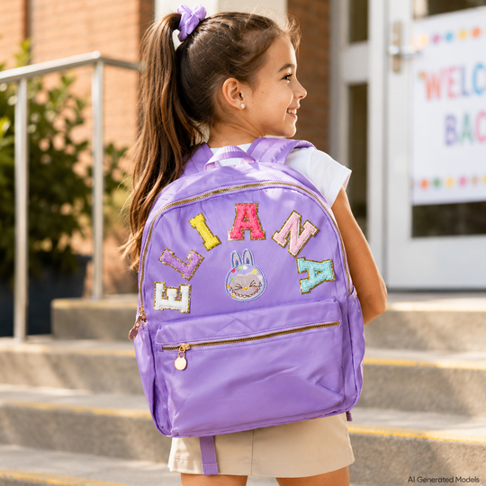 Personalized Girls Backpack, Custom School Backpack