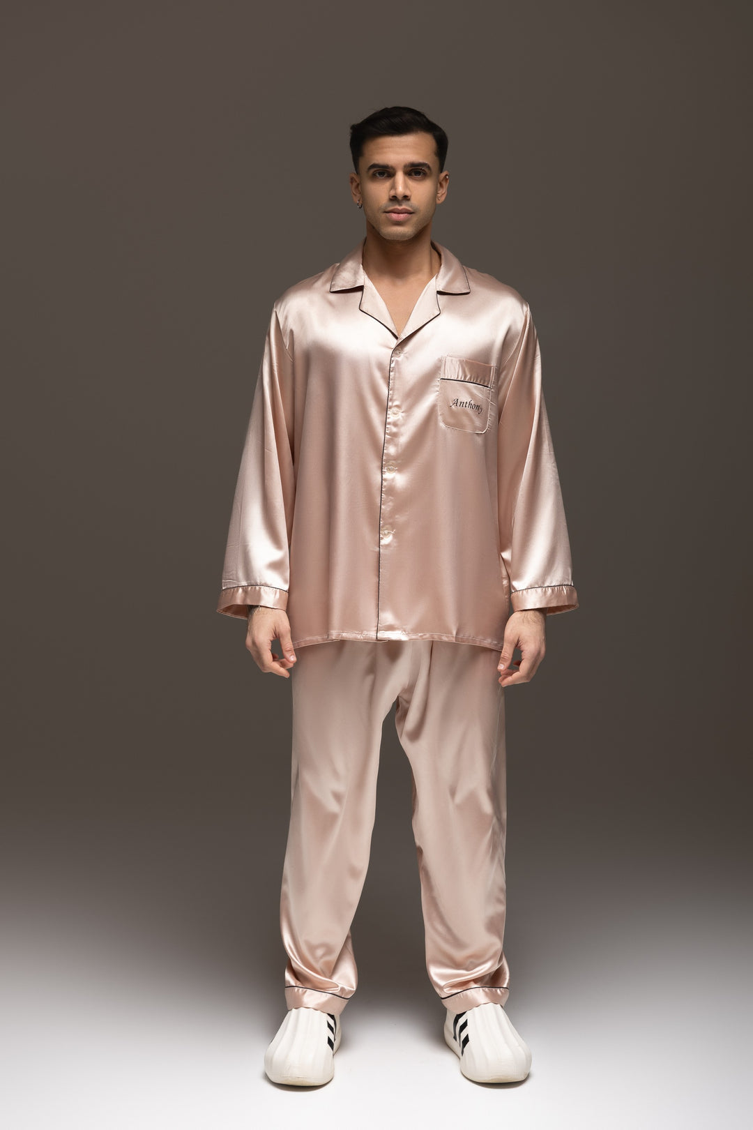 Personalized Men's Satin Pajama Set