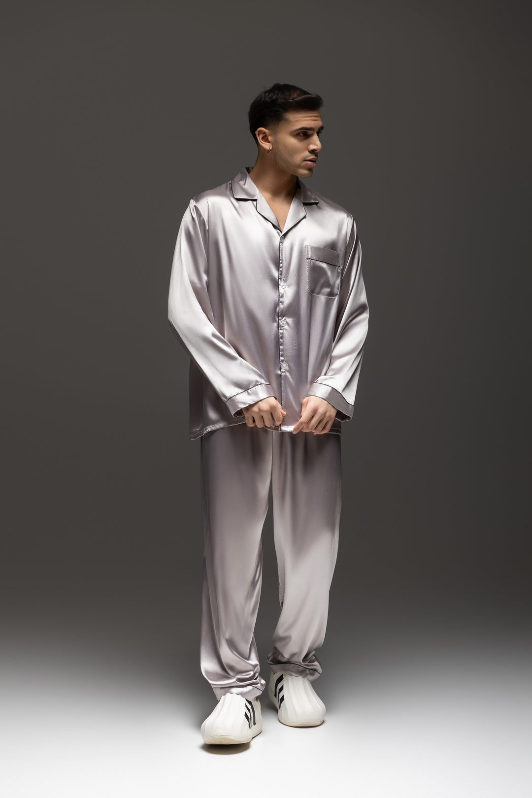 Personalized Men's Satin Pajama Set