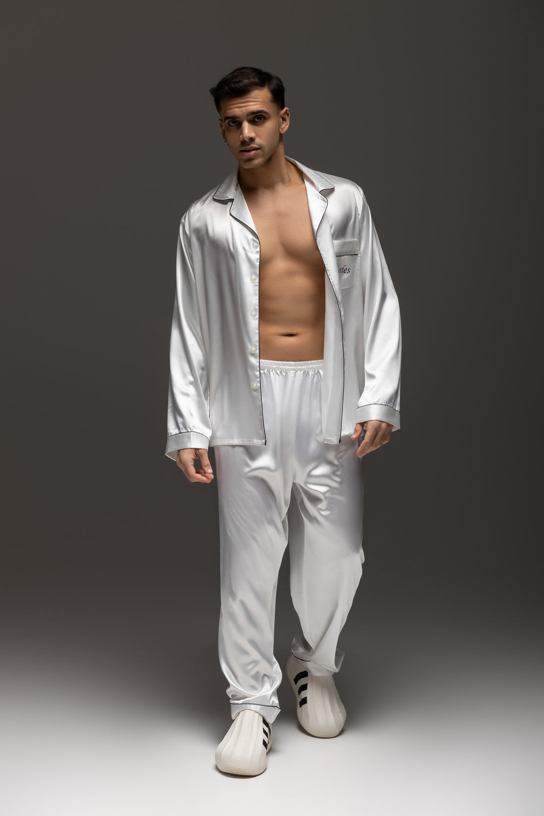 Personalized Men's Satin Pajama Set