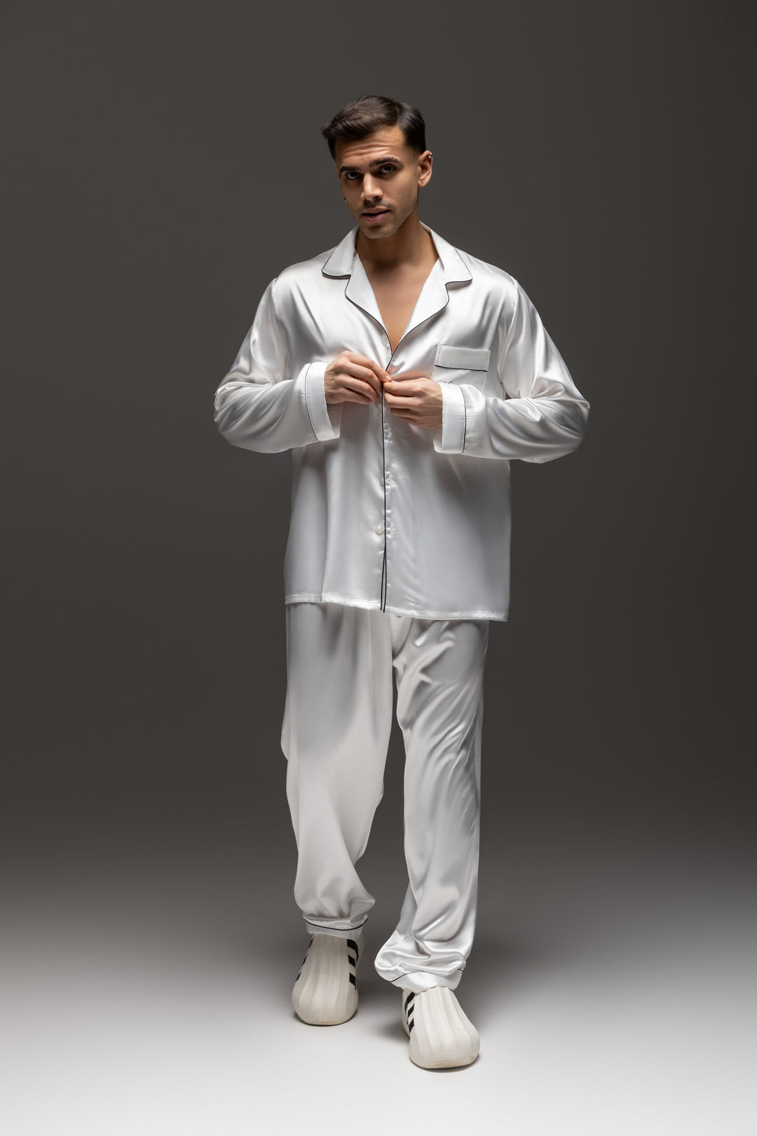 Personalized Men's Satin Pajama Set