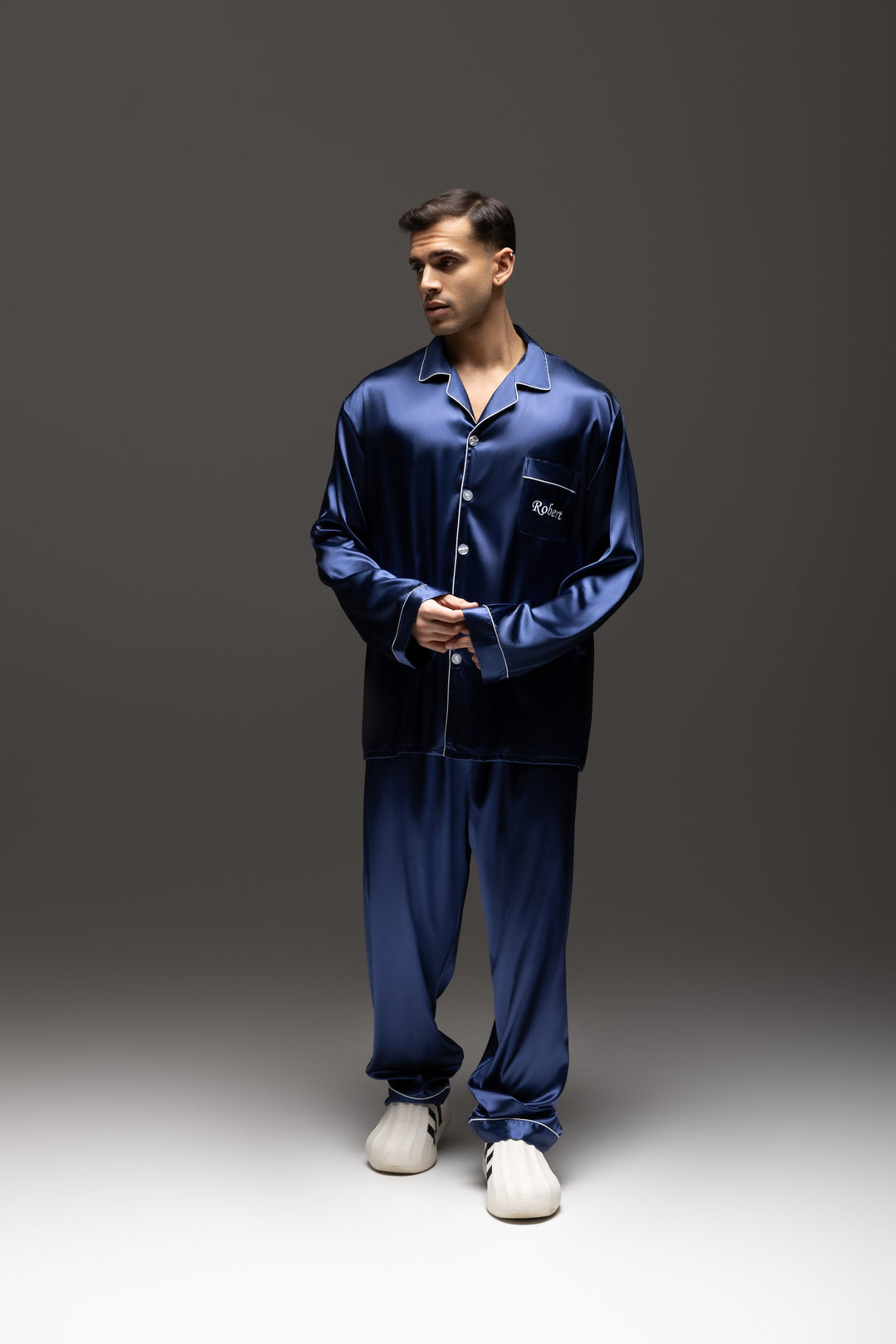 Personalized Men's Satin Pajama Set