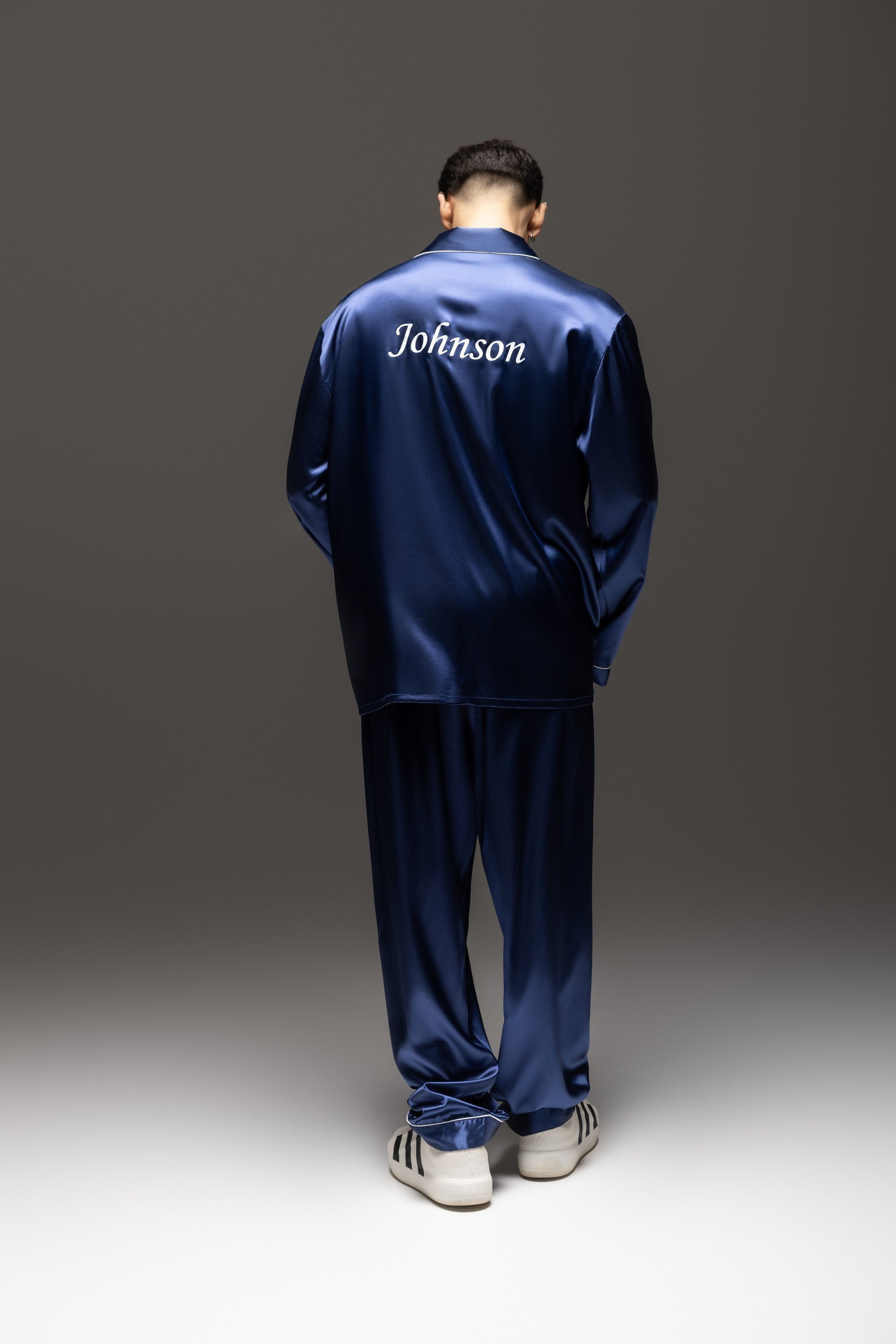 【関税&送料込】Palm Angels Navy Blue Satin Pyjama Pant PALM ANGELS PANTALONE SATIN PAJAMA | a475393-79537 | Susi