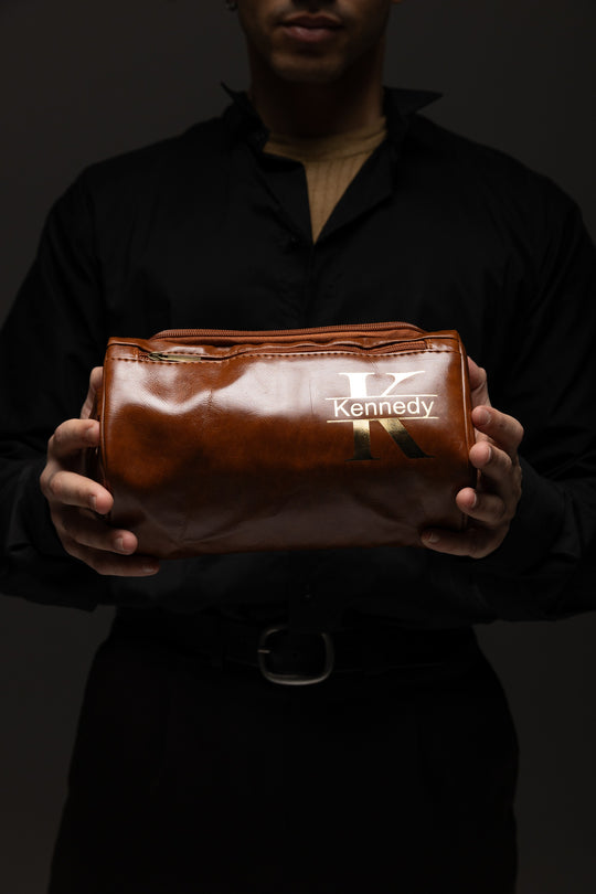 Groomsmen Personalized Leathers Toilet Bags